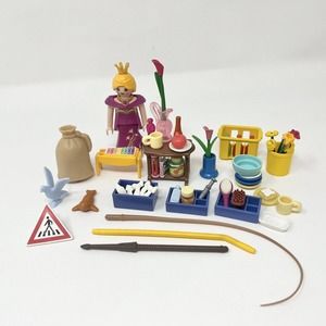 Playmobil Figures Plates Plants Food Books Accessories Mansion Dollhouse Lot